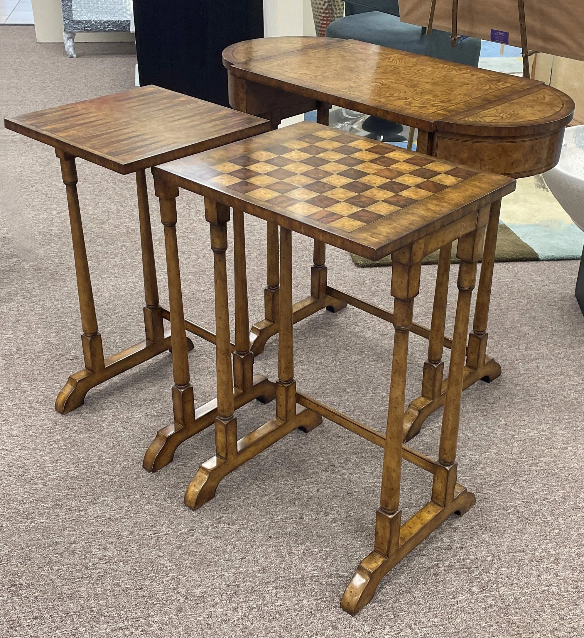 Encore Furniture Gallery-Vintage Maitland Smith Nesting Game Tables